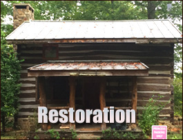 Historic Log Cabin Restoration  Lewisville, North Carolina